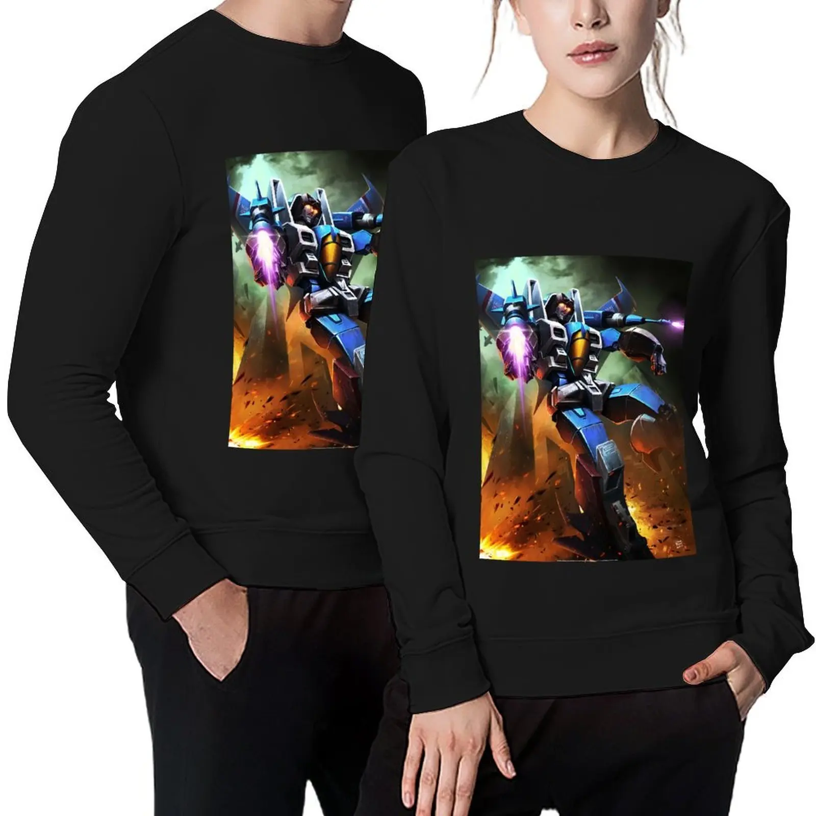 

Thundercracker Pullover autumn anime clothing mens clothes men clothing hooded sweatshirts