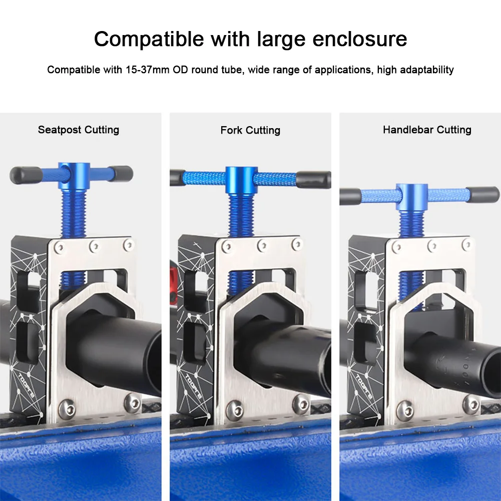 Bike Cutting Saw Guide Adjustable Bike Carbon Fiber Fork Guide Bicycle Fork Steer Seat Tube Cutting Tool Bicycle Accessories