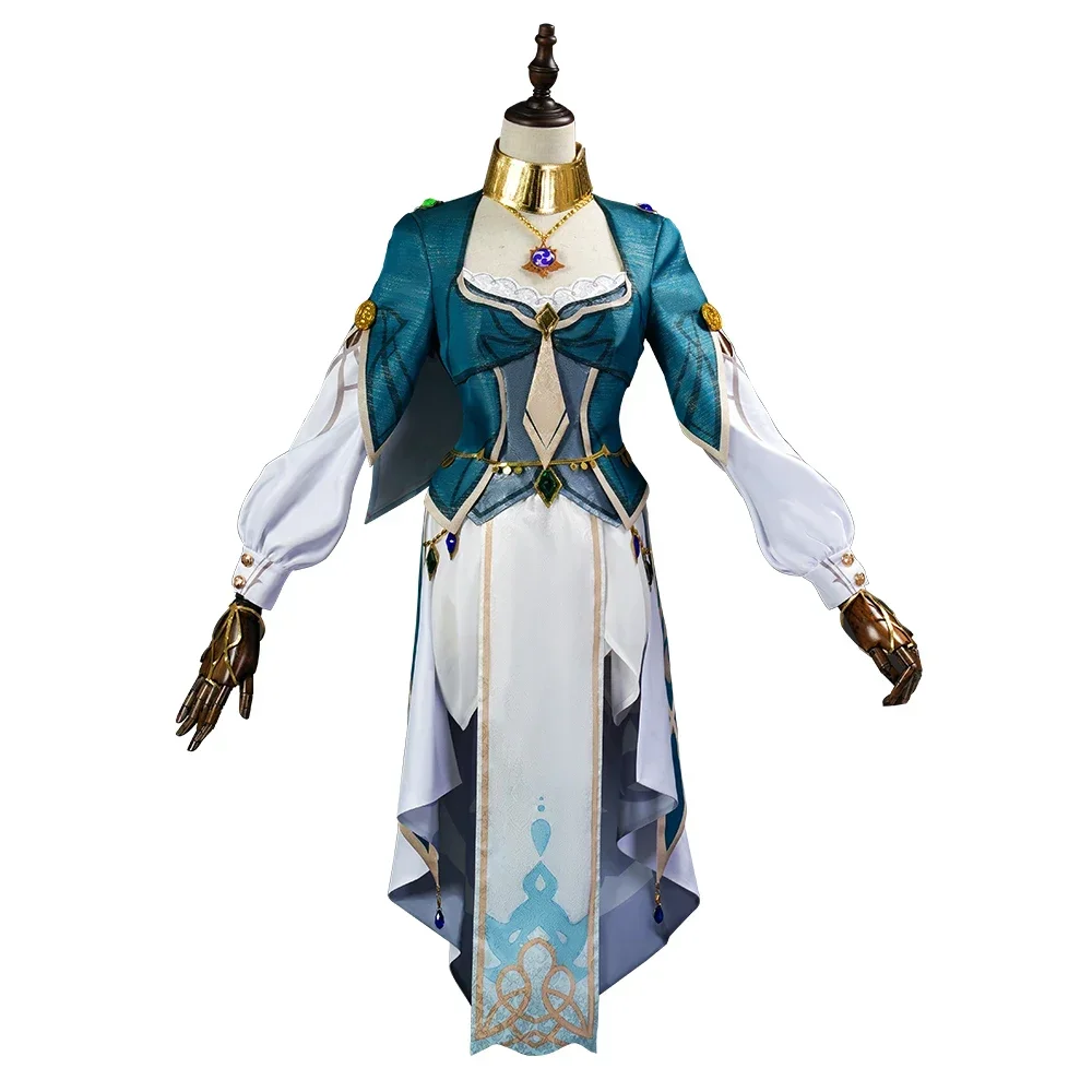 

Hot Games Genshin Impact Lisa Cosplay Costume Outfits Halloween Carnival Set Accessories