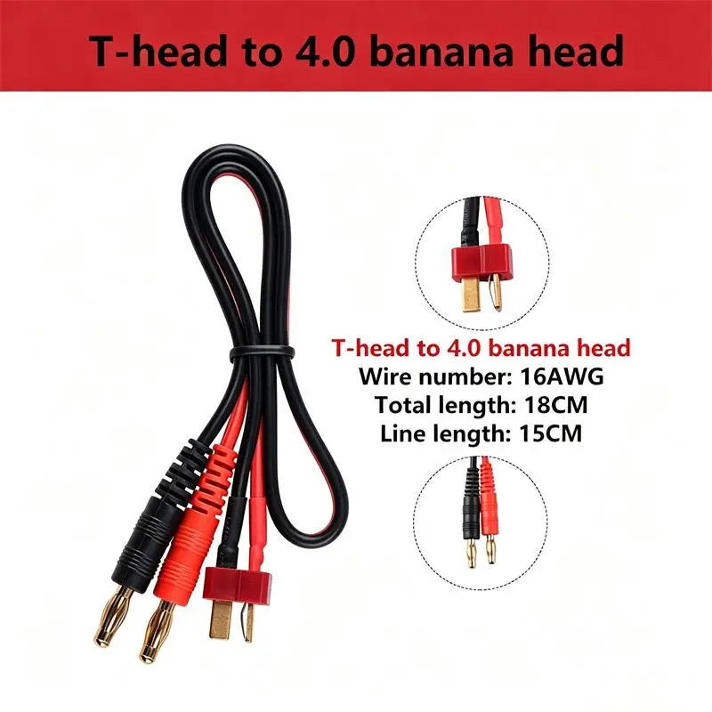 Banana Plug To XT60 EC3 EC5 Male Female Conneor Charge Lead 14AWG 16AWG Silicone Wire For Lipo Battery