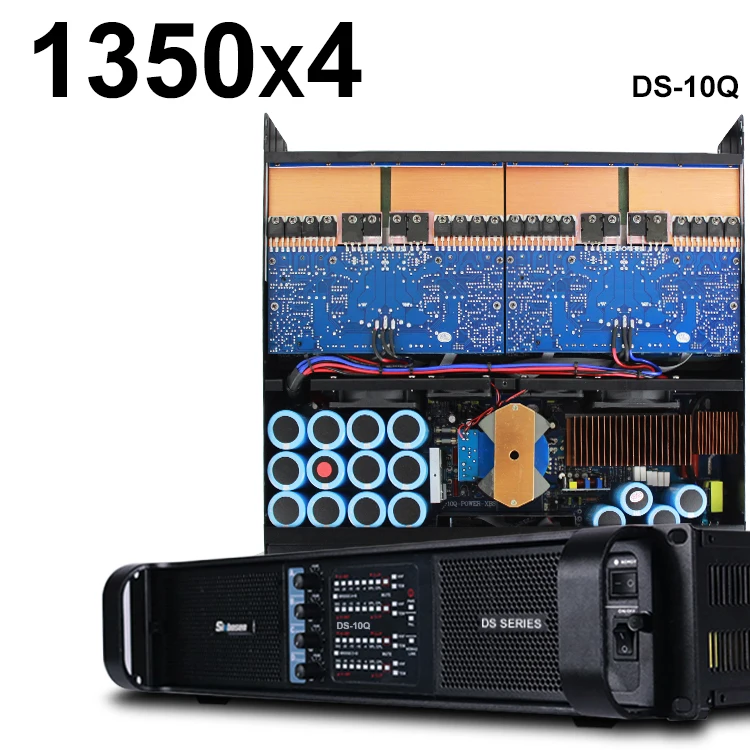 Professional DS-10Q 4 channel power amplifier 5000w switch class td power audio amplifier for 15 inch line array speaker