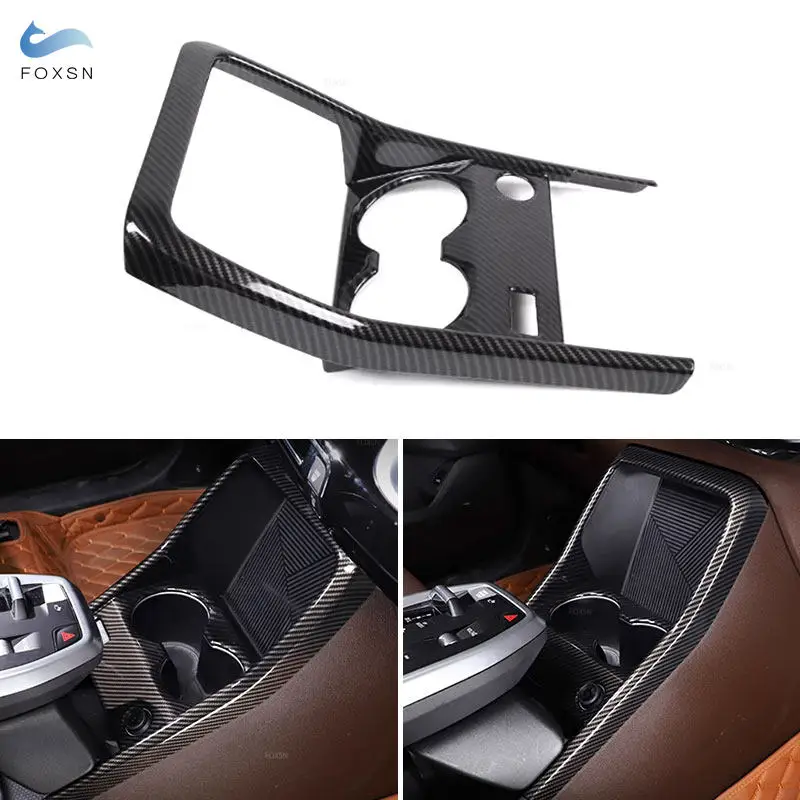 

For BMW X1 U11 2023 LHD Carbon Fiber Style Car Center Console Gear Shift Panel Cover Trim Interior Accessories Sticker