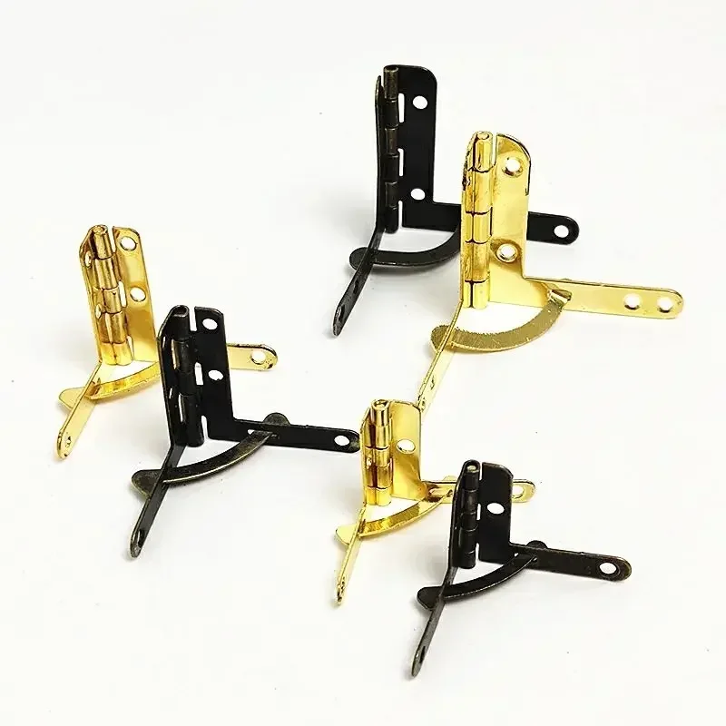 

10pcs 30X33mm 90 Degree Antique Bronze Support Spring Hinge for Wooden Jewelry Box Gift Box Furniture Hardware Accessories