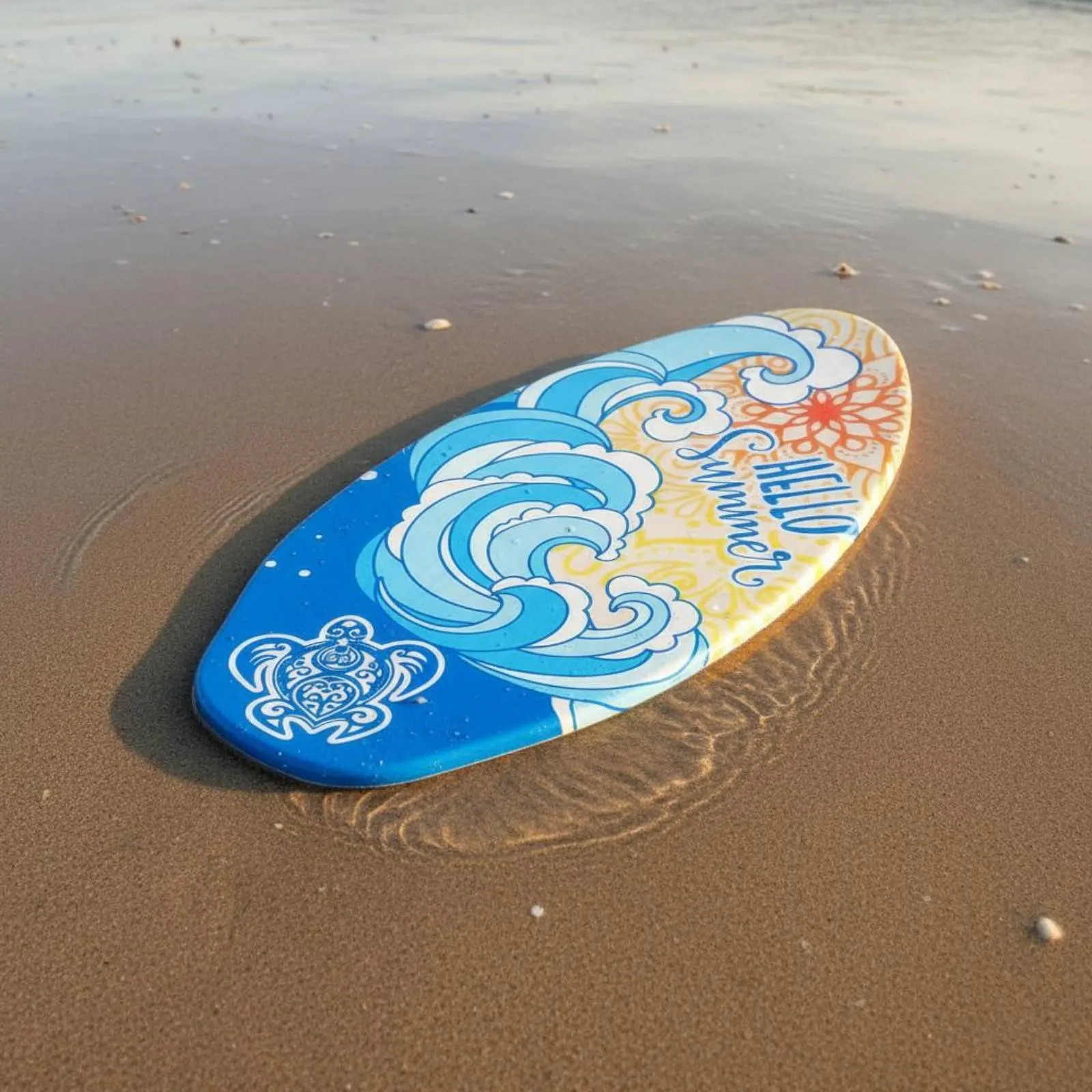 35/41 Inch Children Surfboard Lightweight Skimboard Beach Riding Board for Adults Kids Fun and Easy to Ride Skim Board view 6