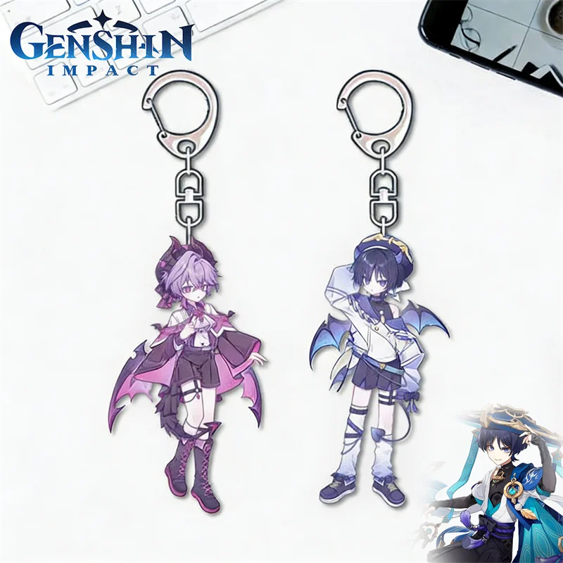 

Game Genshin Impact Durin Wanderer Cosplay Cosplay Keychain Ornament Keyring Key Chain Figure Acrylic Bag Accessories Prop