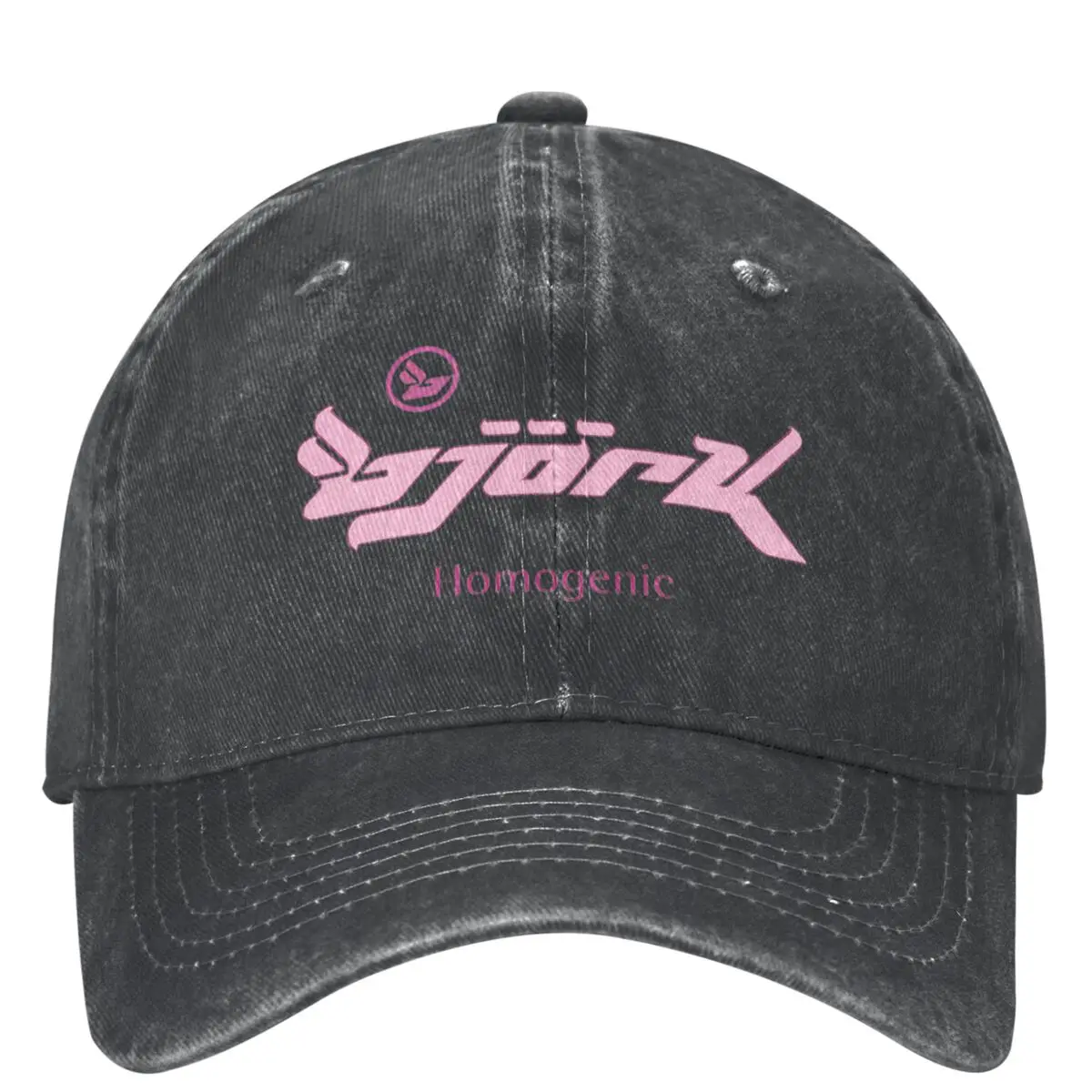 Bjork Homogene Logo Roze Baseball Caps Stuff Vintage Distressed Denim Pet Hoofddeksels Unisex Reizen Verstelbare Hoeden Cap