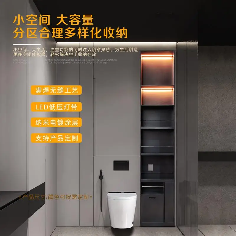

Toilet Niche Embedded 304 Stainless Steel Bathroom Metal Shelf Toilet Embedded Niche