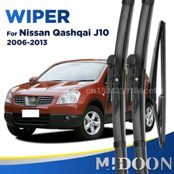 Wiper Front & Rear Wiper Blades Set For Nissan Qashqai J10 2006-2013 2012 2011 2010 09 08 07 Windshield Wiper 24