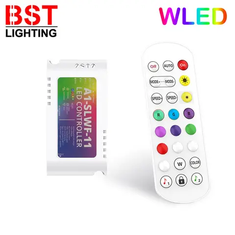SMLIGHT SLWF-11 WIFI WLED Pixels Controller Dimmer Remote Control WS2811 WS2812B WS2813 WS2815 Etc RGB LED Strip Light DC5-24V