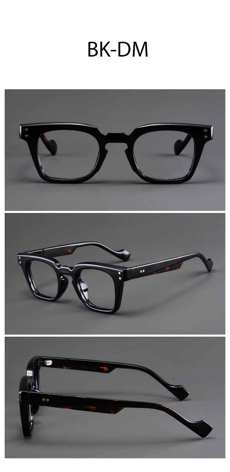 1.0-4.0 Modische Anti-Blaulicht-Lesebrille mit Retro-Rechteckrahmen HD Vision Unisex-Design – Detail 2