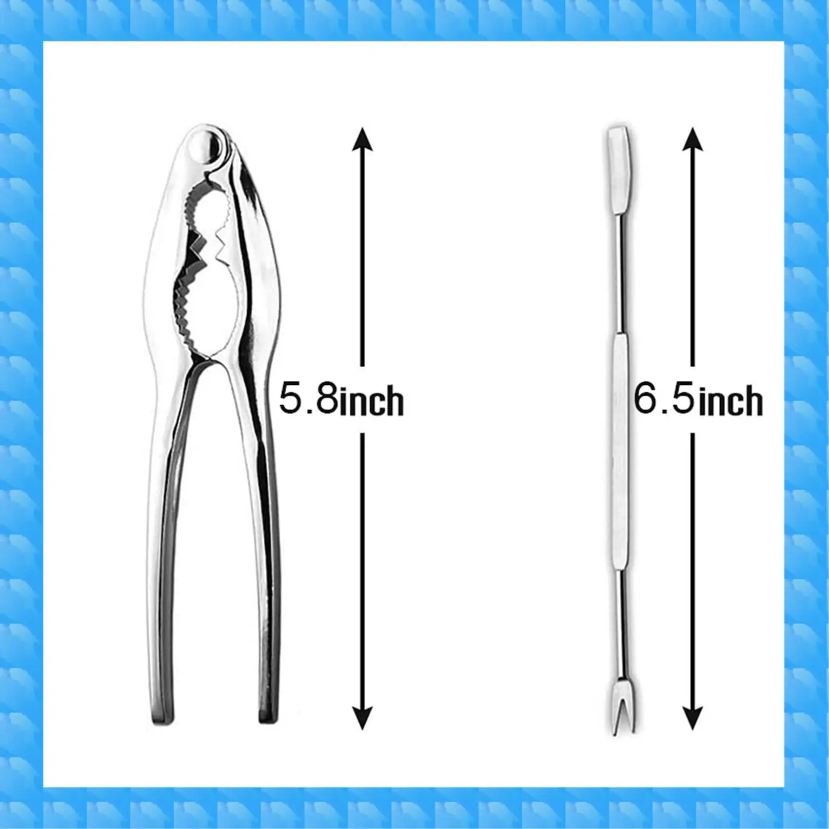 

ETRT 16-компонентный набор инструментов для морепродуктов, крекер для крабовых ножек из нержавеющей стали и вилки, набор кректоров для орехов, шелушитель для молюсков