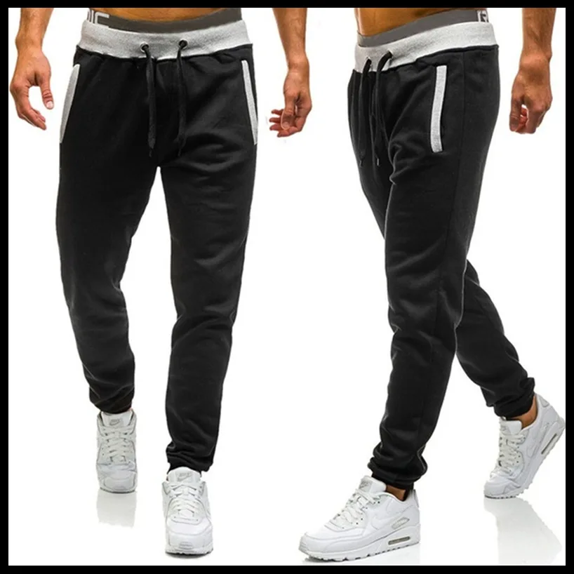 

Men's Casual Straight Leg Pants Elastic Waist Loose Fit Color Korean Sle Cotton Blend Fabric Neutral Daily Wear