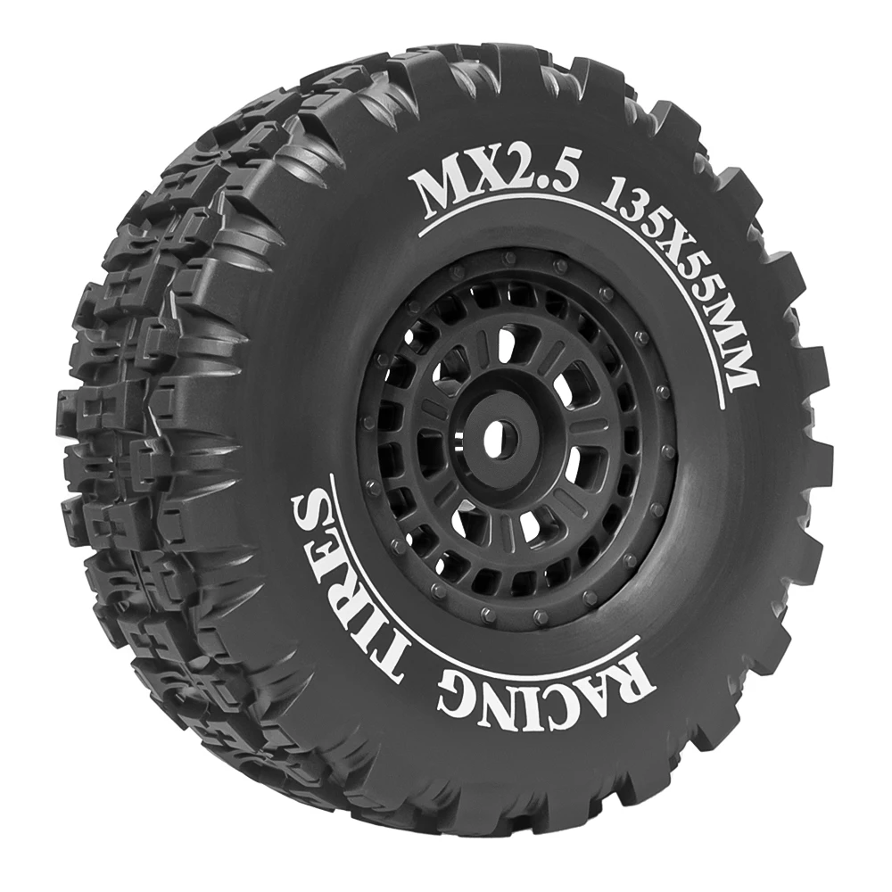 ARRMA 1/8 1/7 MOJAVE 4S 6S EXB TRAXXAS UDR ショートトラック、ハイウェイ、サンド、オフロードカー用MX2.5インチ17mm特殊ホイールタイヤ