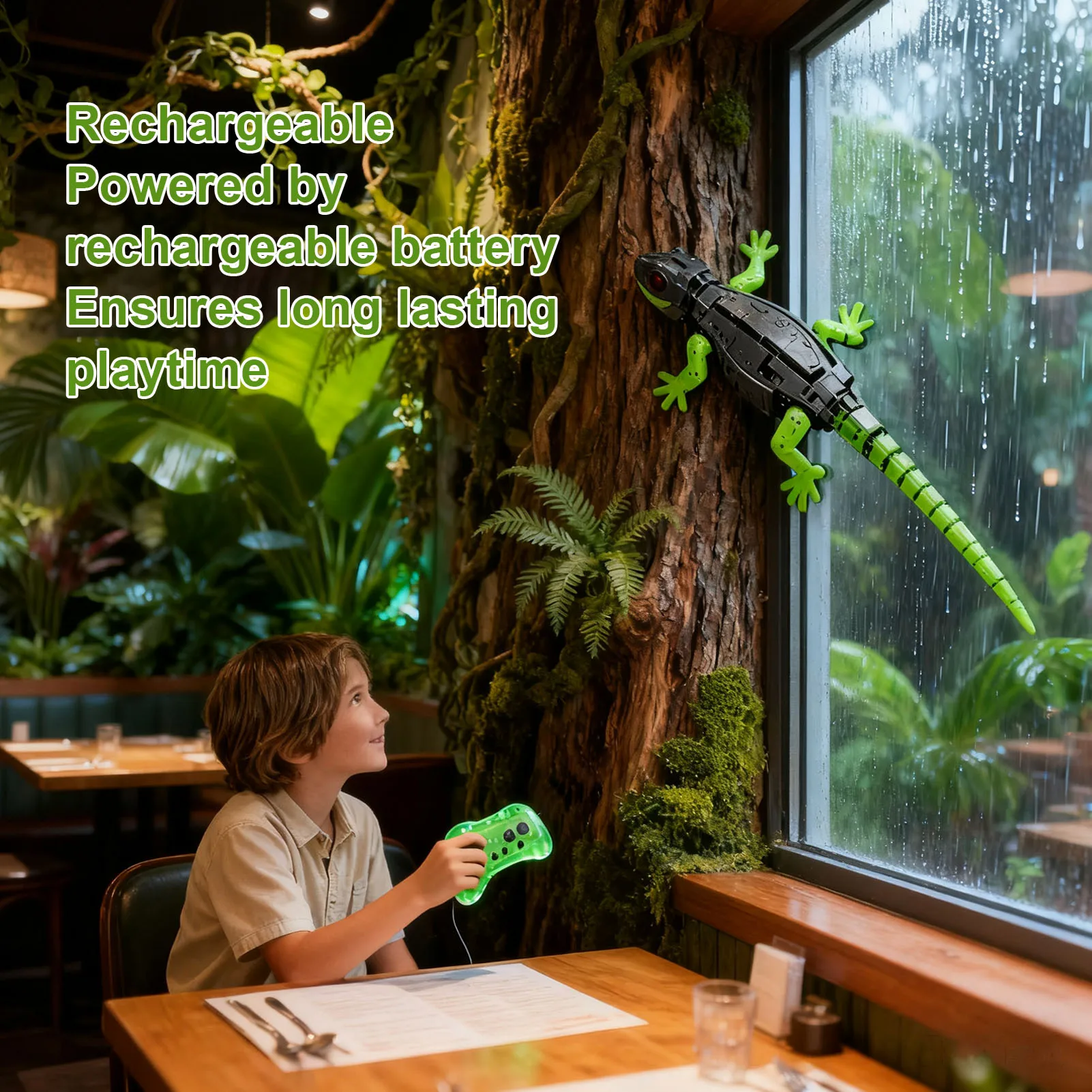 壁登りRCヤモリおもちゃ 電動リモコントカゲ 壁登り車 ヤモリ動物カー 子供用ハロウィンおもちゃ