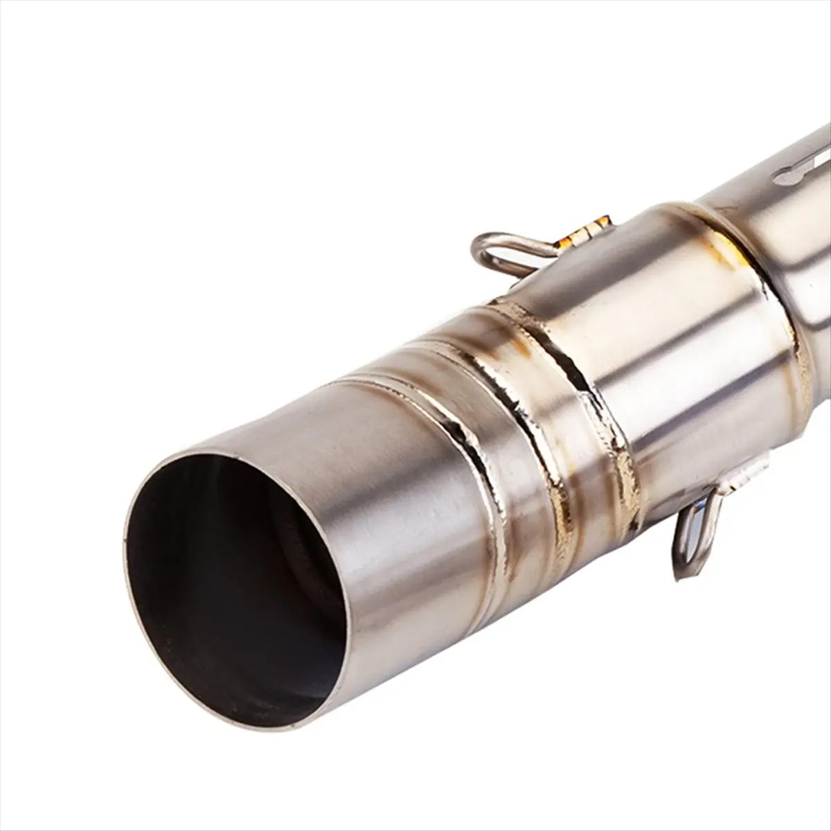 Compatible Stainless Steel 51mm Motorcycle Exhaust Mid Pipe for Kawasaki Ninja250 Ninja400 Ninja500 Z250 Z400 Z500 2017-2025