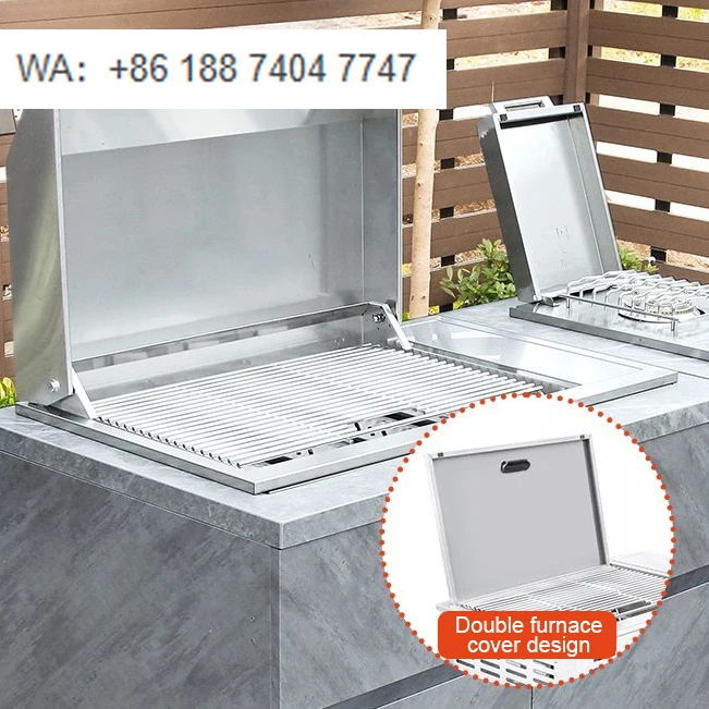 

Good Price Household Garden Stainless Steel 4 Burner Barbecue Built-In Gas Bbq Grill