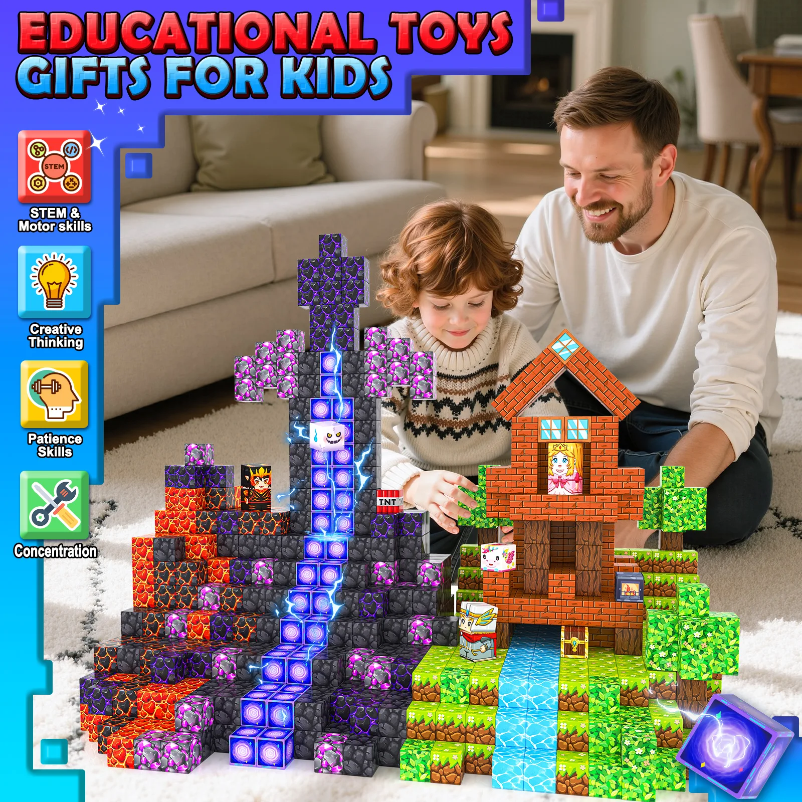 Magnetic Blocks - Build Mine 3 - 3D Printing Lego 评论和价格