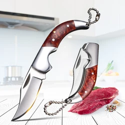 Stainless Steel Boning Knife Folding Blade Meat Cleaver Butcher's Knife Slicing Barbecue Knife Kitchen Knives With Resin Handle