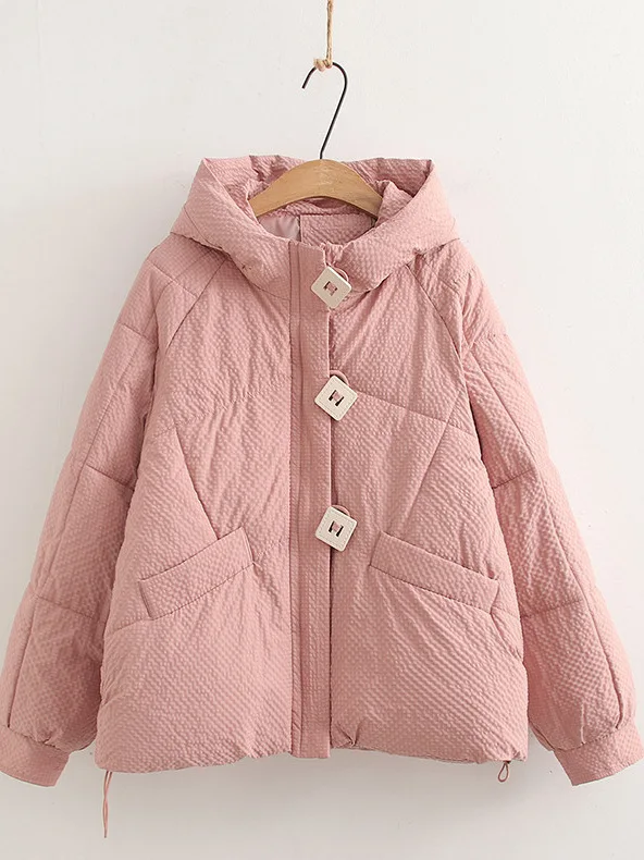 

[Готовый запас] Высококачественная женская зимняя толстая теплая хлопковая куртка, женские парки, зимняя маленькая стеганая куртка для колледжа, толстые куртки