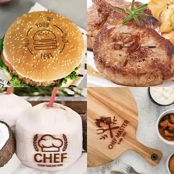 Logo M8, razítko s personalizovanou pájkou, dřevěné razítko na pájku, kožené razítko na míru. 8 nejlepší prodej žehlička na cejchování dřeva - №7