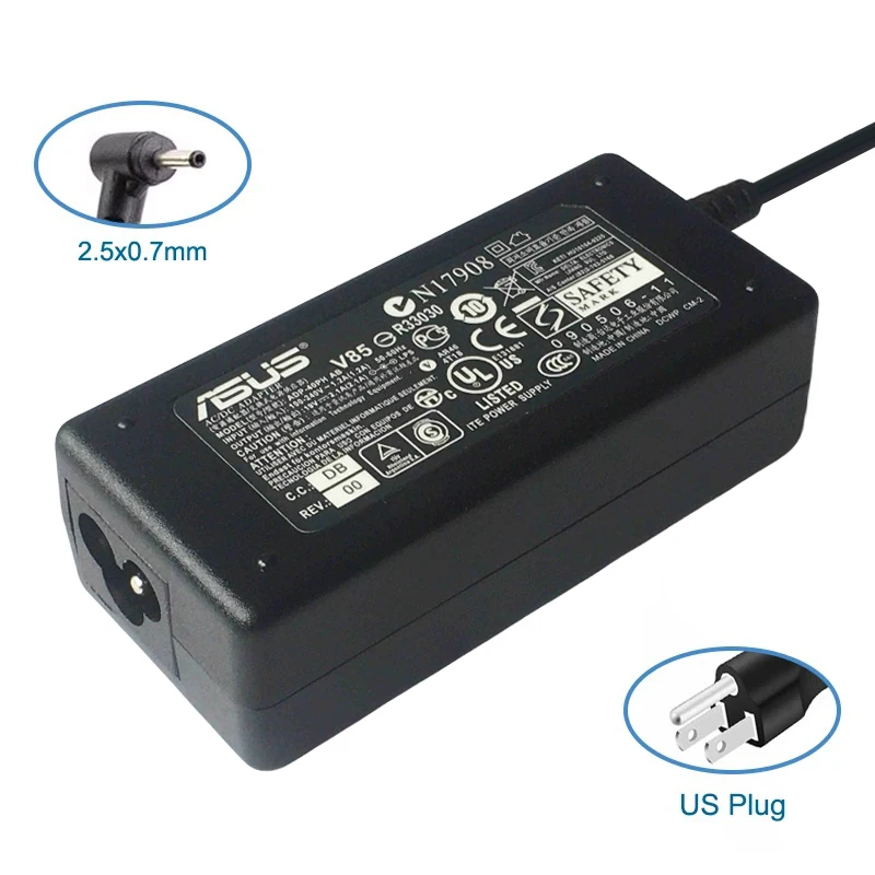 ADP-40PH AB 19V 2.1A 40W 2.5X0.7mm AC Adapter Laptop Charger For Asus EEE PC X101 X101H X101CH R011PX 1011PX 1015PW 1015PX R251B