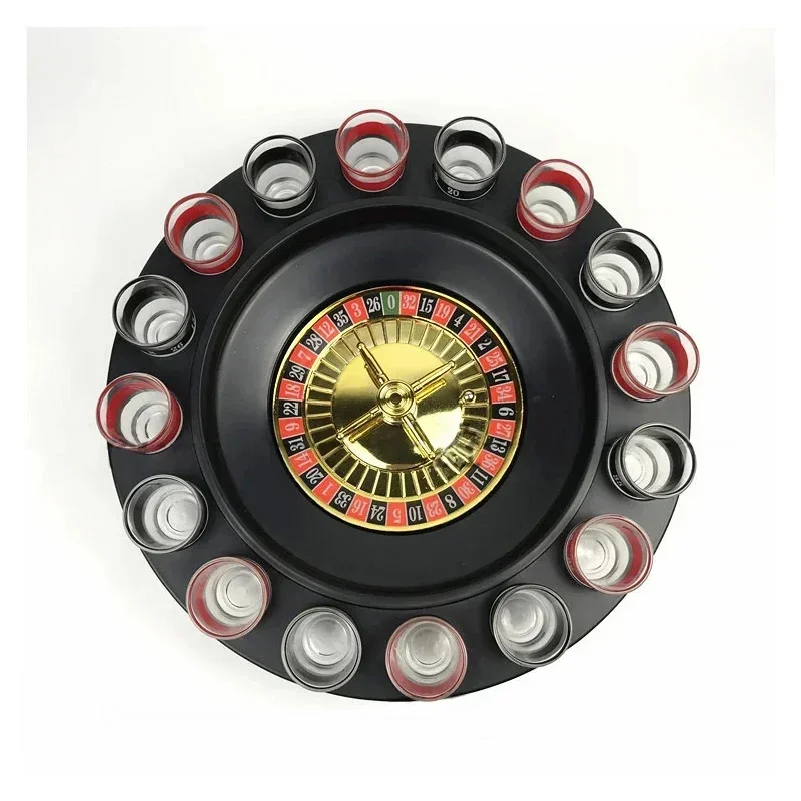 16 Cups Of Russian Roulette Drinking Game 16 Hole Wine Cup Roulette Drinking Spinning Music Bar Entertainment Toys