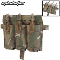 OPHIDIAN Tac 556 Magazine Pouch Molle Hunting Vest SPC JPC Plate Carrier Front Panel Triple M4 Mag Holder Bag Paintball Airsoft