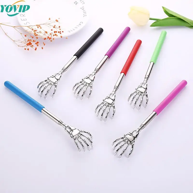 

Stainless Steel Back Scratcher Telescopic Back Itch Scratcher For Old Man Easy Massage Relax Old Man Happy Health Products