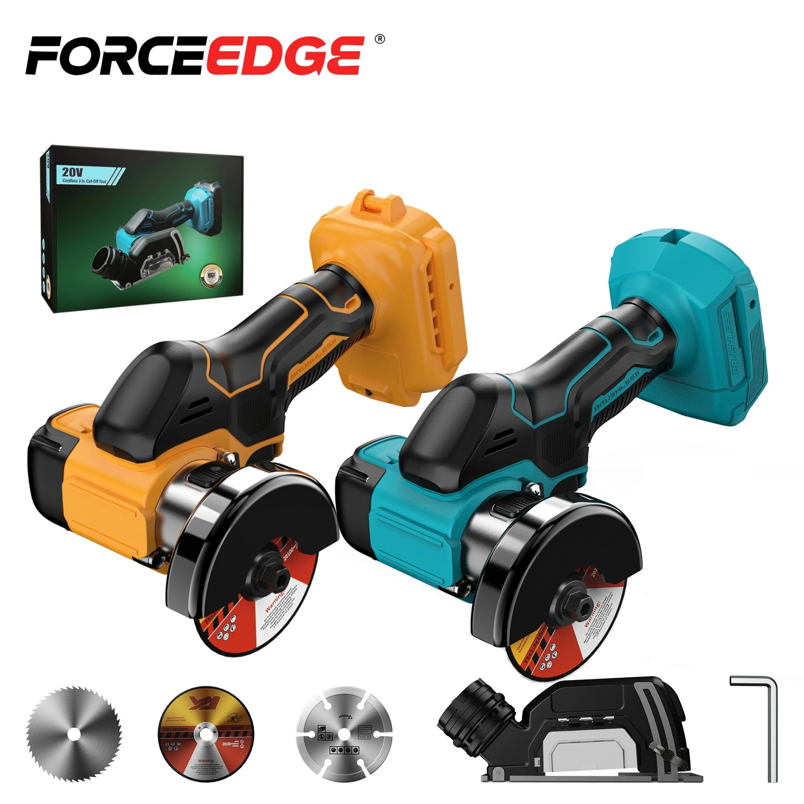

Cordless 3 Inch Mini Angle Grinder Electric Cutting Machine Circular Saw Power Tool Fit Makita/Dewalt 20V Battery