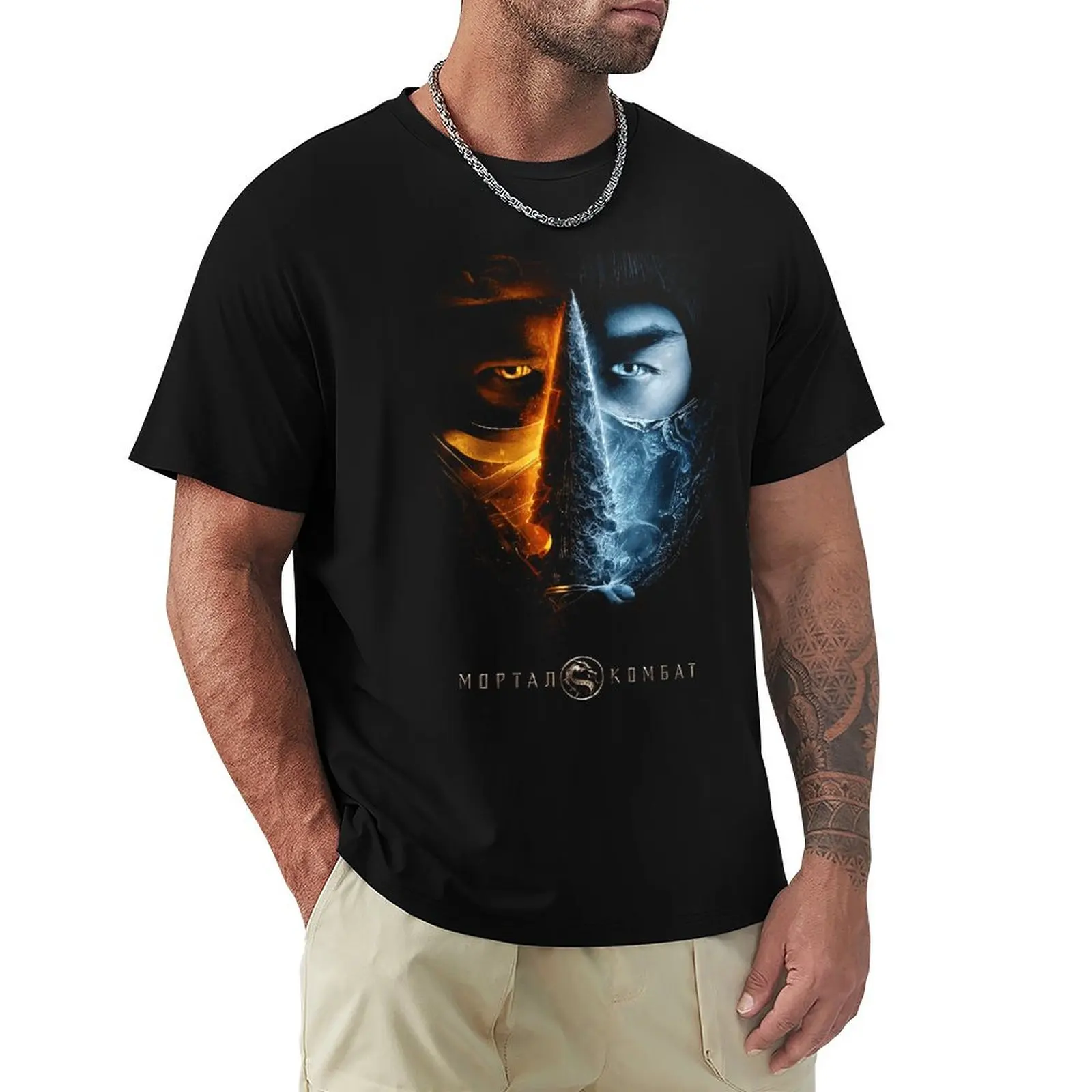 

Mortal Kombat 2024 T Shirt MenWoMen High Quality Cotton Summer T-shirt Short Sleeve Graphics Tshirt Brands Tee Top Gift