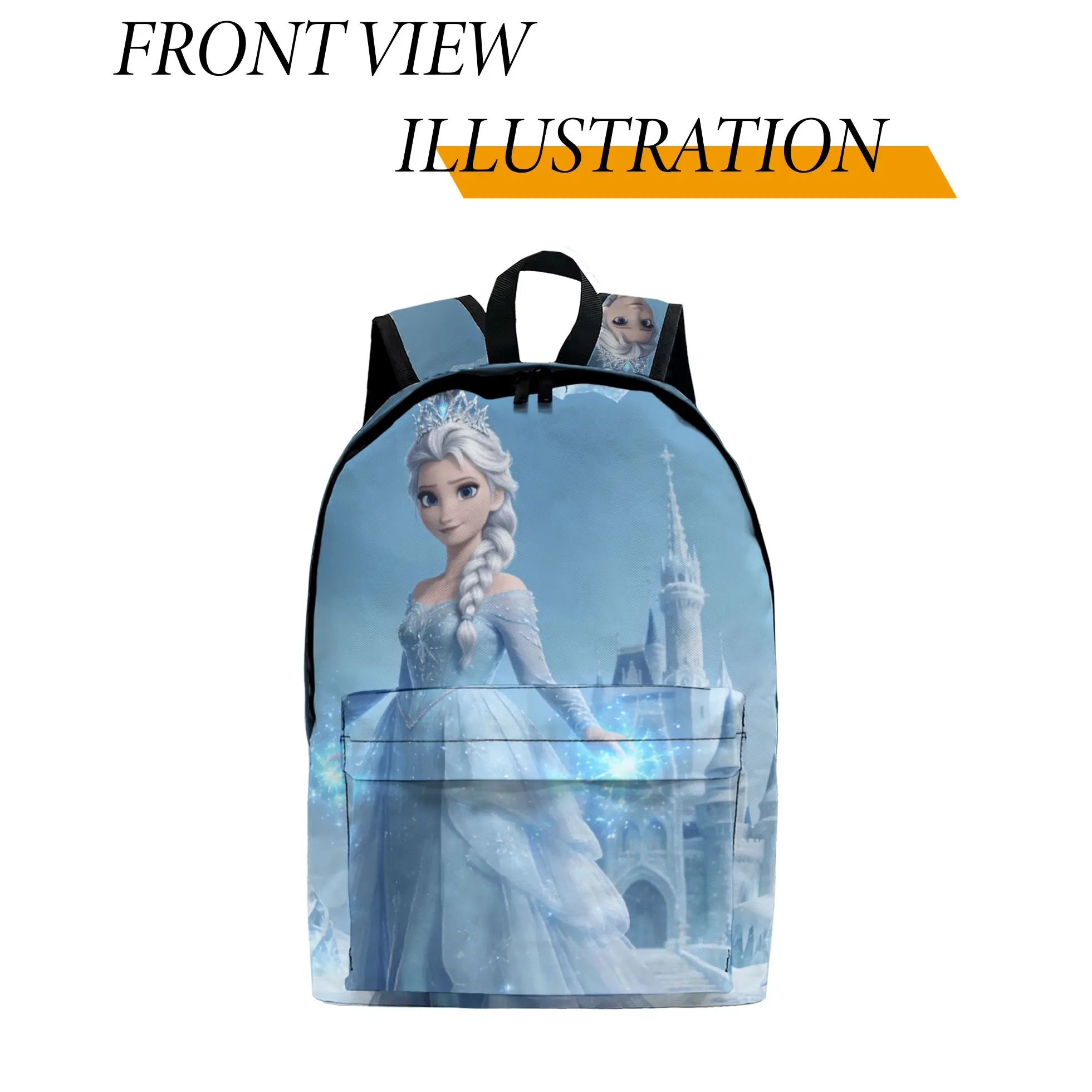 

1pc Elsa from Frozen Backpack, Fashionable and Simple, Unisex, Large Capacity, High-Quality Gift