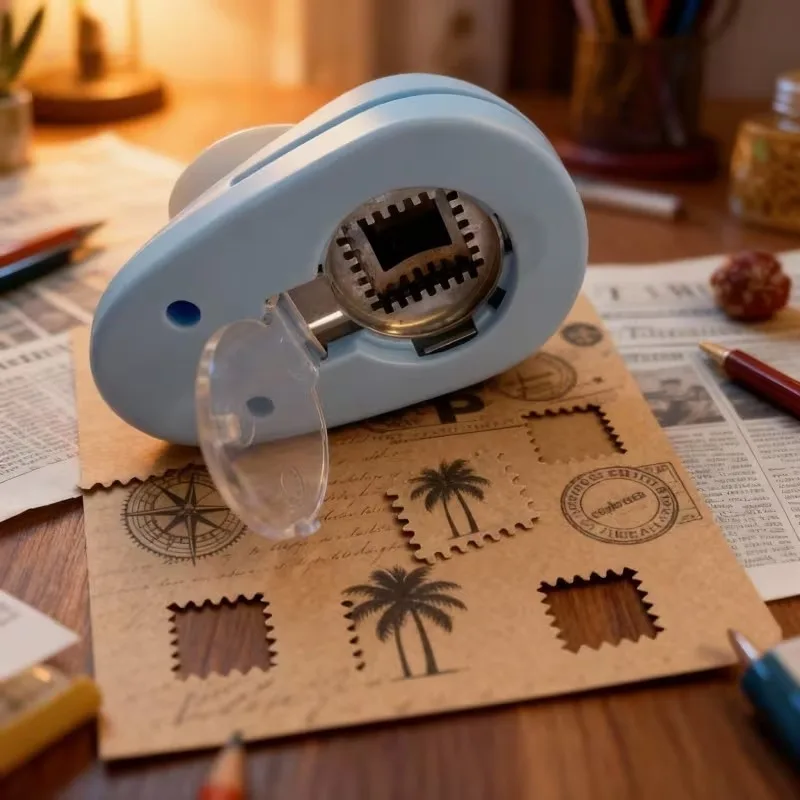 1/2/4PCS Stamp Embossing Tool Edge Punch DIY Craft Handheld Machine for Photo Frame Scrapbooking Paper Cutting and Embossing