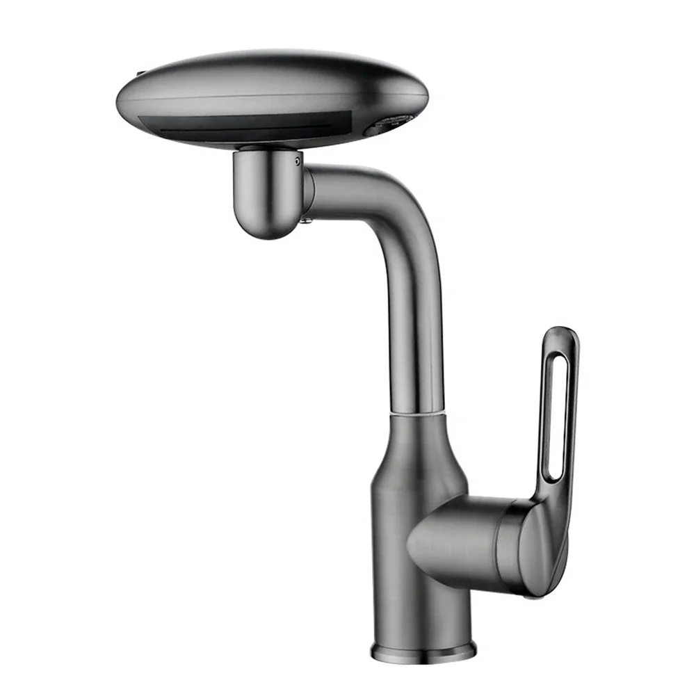 Manguera de salida giratoria para lavabo frío y caliente multifunción ajustable, sistema de filtración ajustable, manguera de salida de acero inoxidable