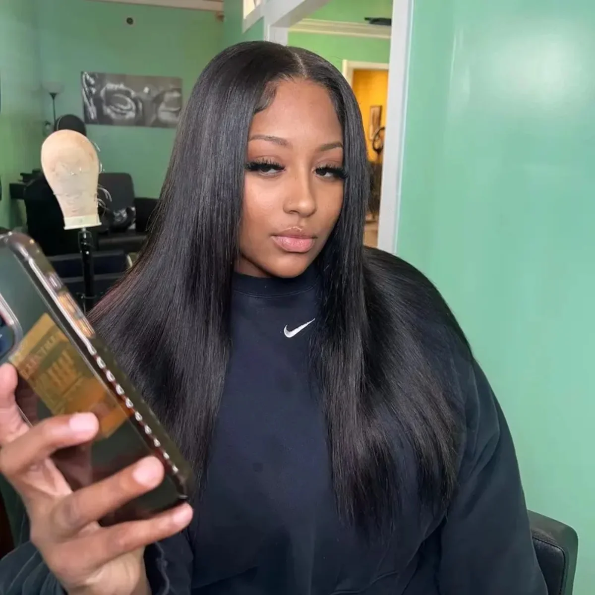 HD Transparent Bone Straight Lace Front Wig 13x4/13x6 200 Density 30/40/42 Inch Brazilian Human Hair Frontal Wigs for Women