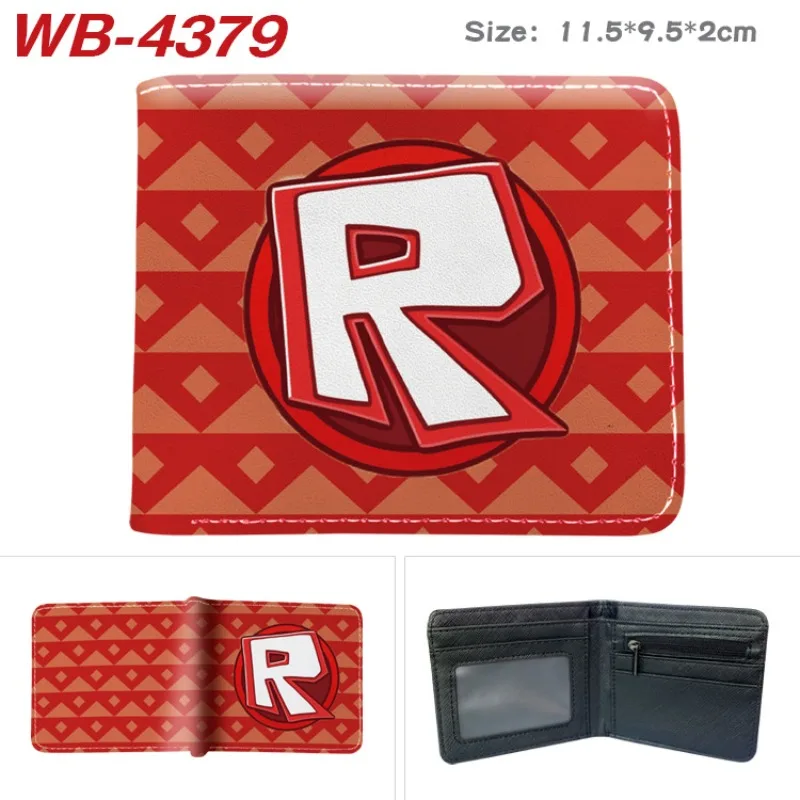 نمط جديد ROBLOX البضائع الطرفية الإبداعية محفظة قصيرة أنيمي بو الجلود المطبوعة محفظة نسائية للعملات المعدنية الضروريات اليومية الزخرفية #2