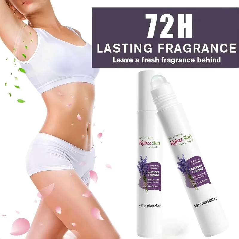 Lavender White Deodorant, Made with Natural Lavender Plant Extracts, Gently Moisturizes and Eliminates Body Odor, Provides 72 Hours of Lasting Fragrance, Keeps Skin Fresh, Cleverly Designed, Easy to Carry, Simple to Use, Suitable for Both Men and Women, the Perfect Summer Choice, Effectively Prevents Embarrassment, a Must-Have for Adults When Going Out on Dates