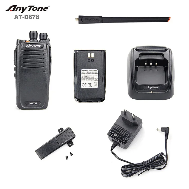 Anytone AT-878 Digital DMR And Analog Handheld Radio VHF UHF Walki Talki