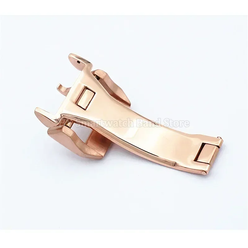 18 ミリメートルステンレス鋼折りたたみバックル IWC 時計バンドクラスプアクセサリー固体金属バックルシルバーレザーリストバンドクラスプ