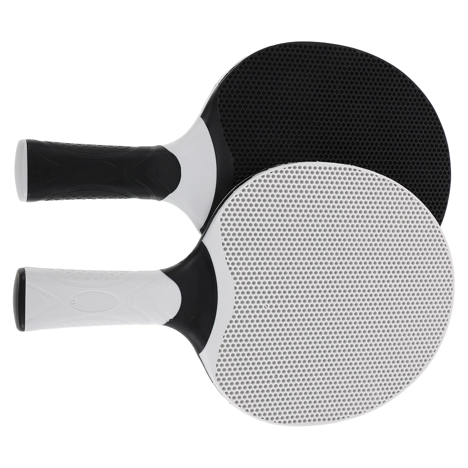 

2Pcs Allround Table Tennis Paddle Set - Ergonomic Grip Rubber Rackets for Recreational Family Game Room and Outdoor Patio