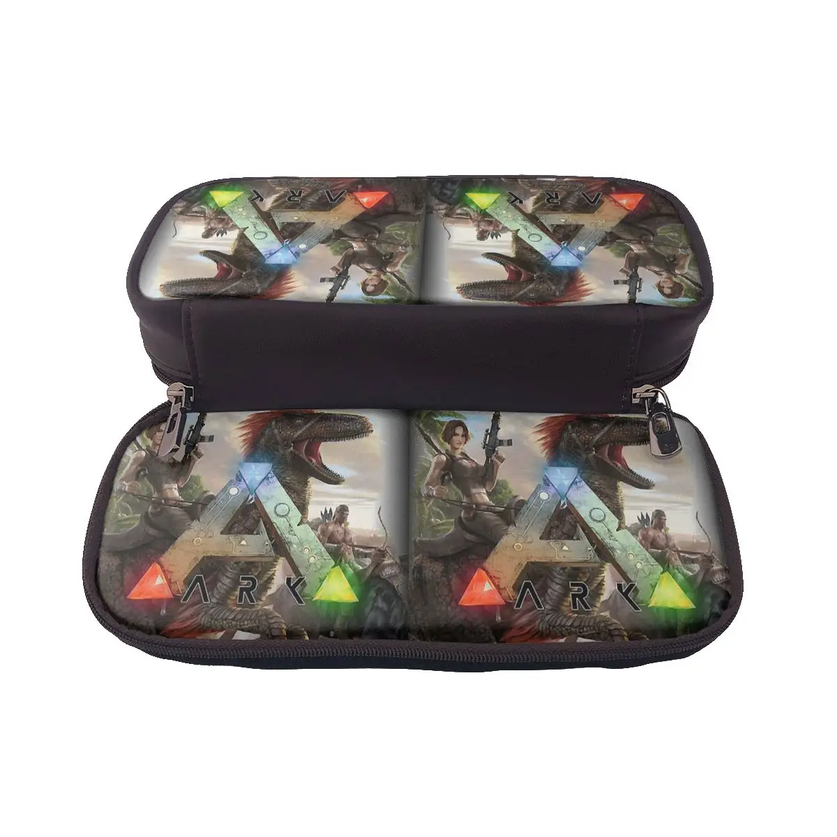 Day Gift Ark Survival Evolved – trousse à crayons en cuir pour enfants, boîte à stylos, sac à crayons, fournitures de papeterie, porte-stylos