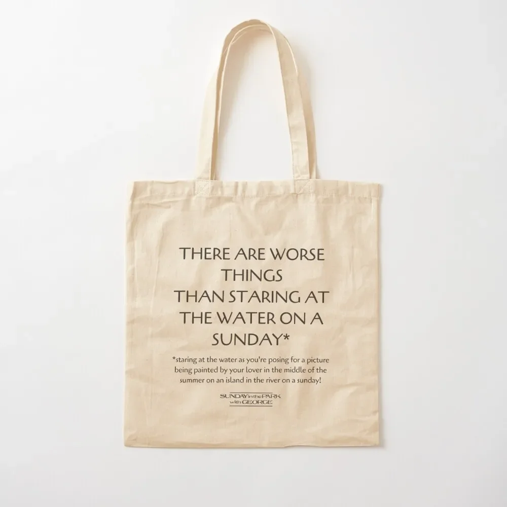 Sunday In The Park With George Lyrics Tote Bag Gift bags Eco bag Women's handbag Reusable bags
