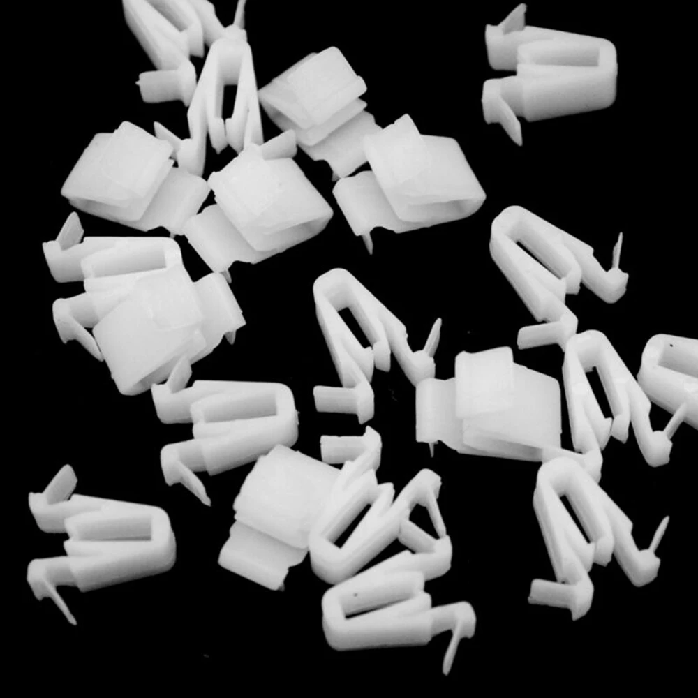 20pcs Clips #67771-58010 For Toyota Tundra For Tundra 2007-On Plastic White Door & Garnish Moulding High quality