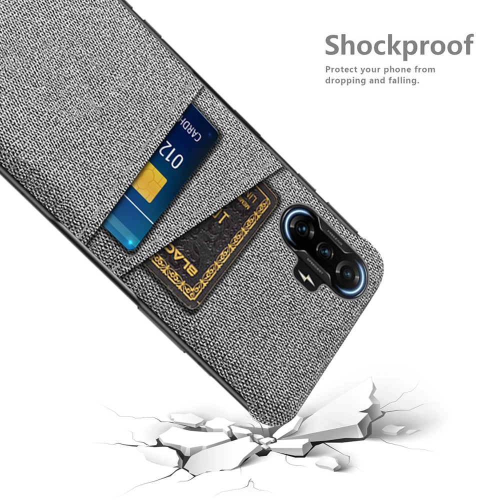 F3GT For Xiaomi Poco F3 GT Case Coque for Poco F3GT Soft-Touch Fabric + Card Slots Cover For Xiaomi Poco F3 GT POCO F 3 GT Coque