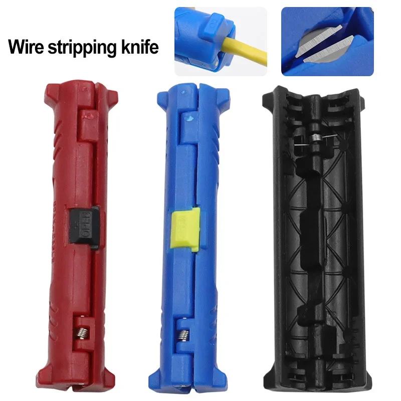 Multi-function Electric Wire Stripper Pen Wire Cable Pen Cutter Rotary Coaxial Cutter Stripping Machine Pliers Tool