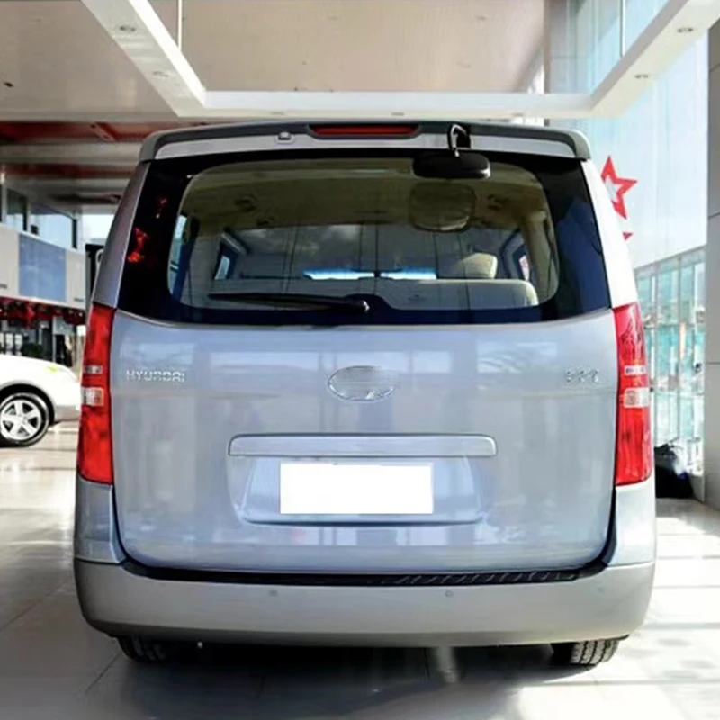 For Hyundai starex H-1 ABS black carbon fiber rear roof rear trunk lid spoiler wing body sports modification kit