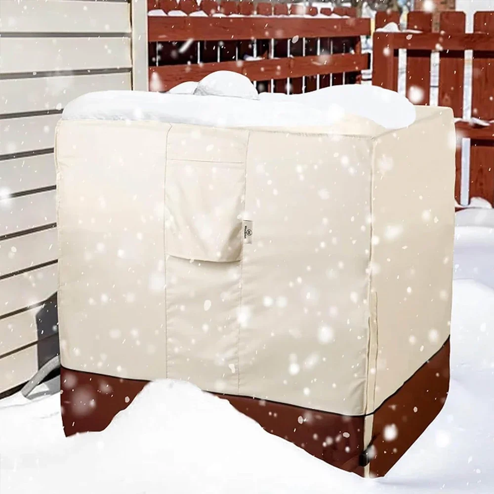 

210D Oxford Air Conditioner Cover For Outside Units-Heavy Duty Cover for Outside Unit Waterproof & Resistant AC Unit Covers
