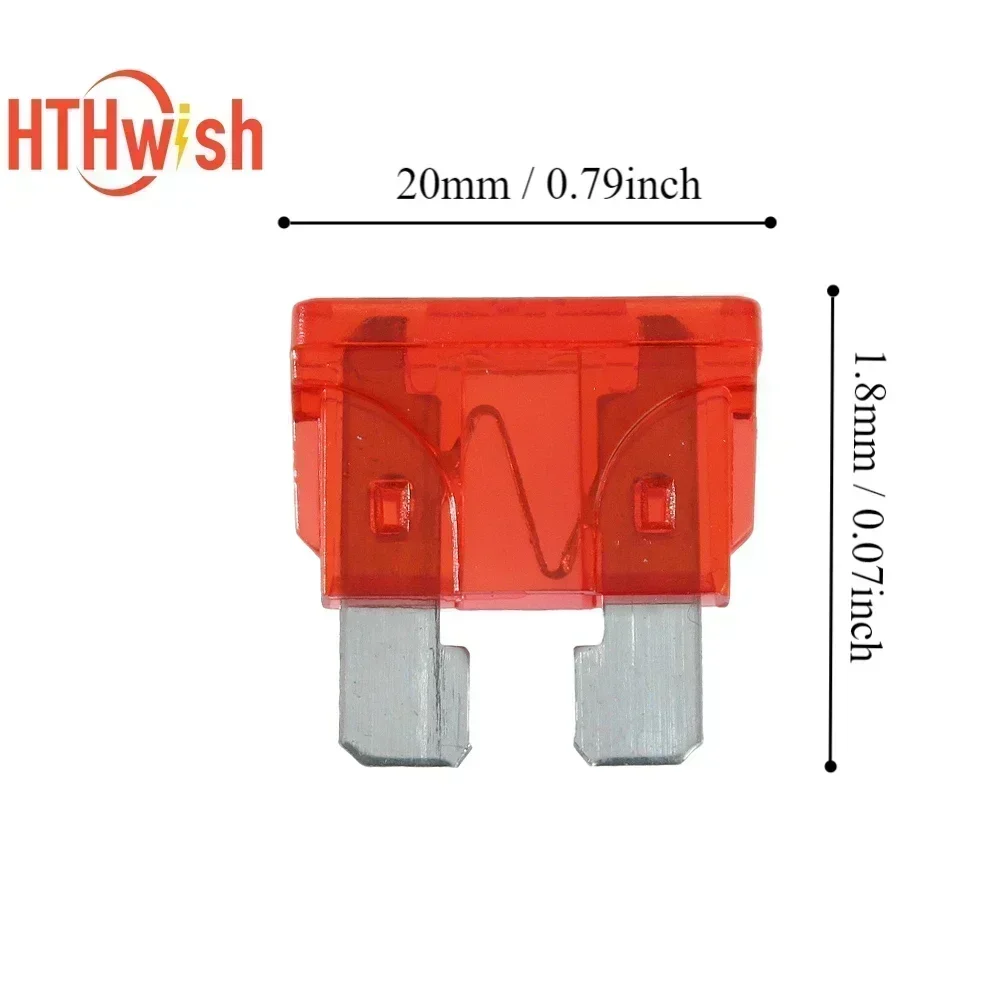 New 10PCS Medium Car Fuses Blade Type Fuse Set 5A 7.5A 10A 15A 20A 25A 30A 35A 40A for Electric vehicles,motorcycles