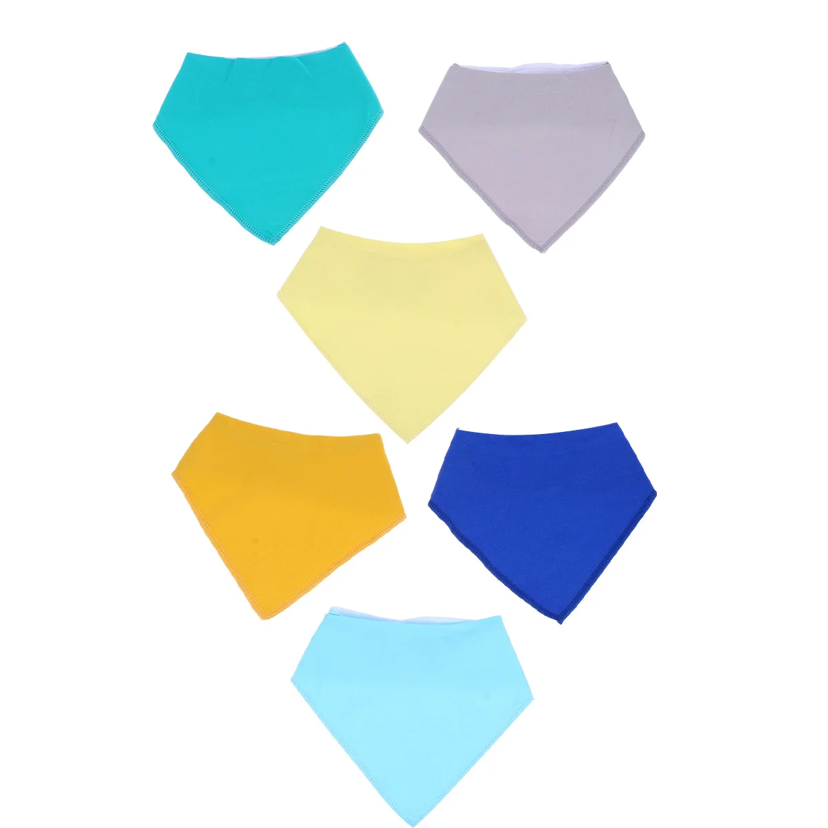 6 قطعة المرايل الطفل باندانا ماصة مثلث الطفل لعابه المرايل قابل للتعديل يستقر الوليد تغذية الملابس حامي هدية