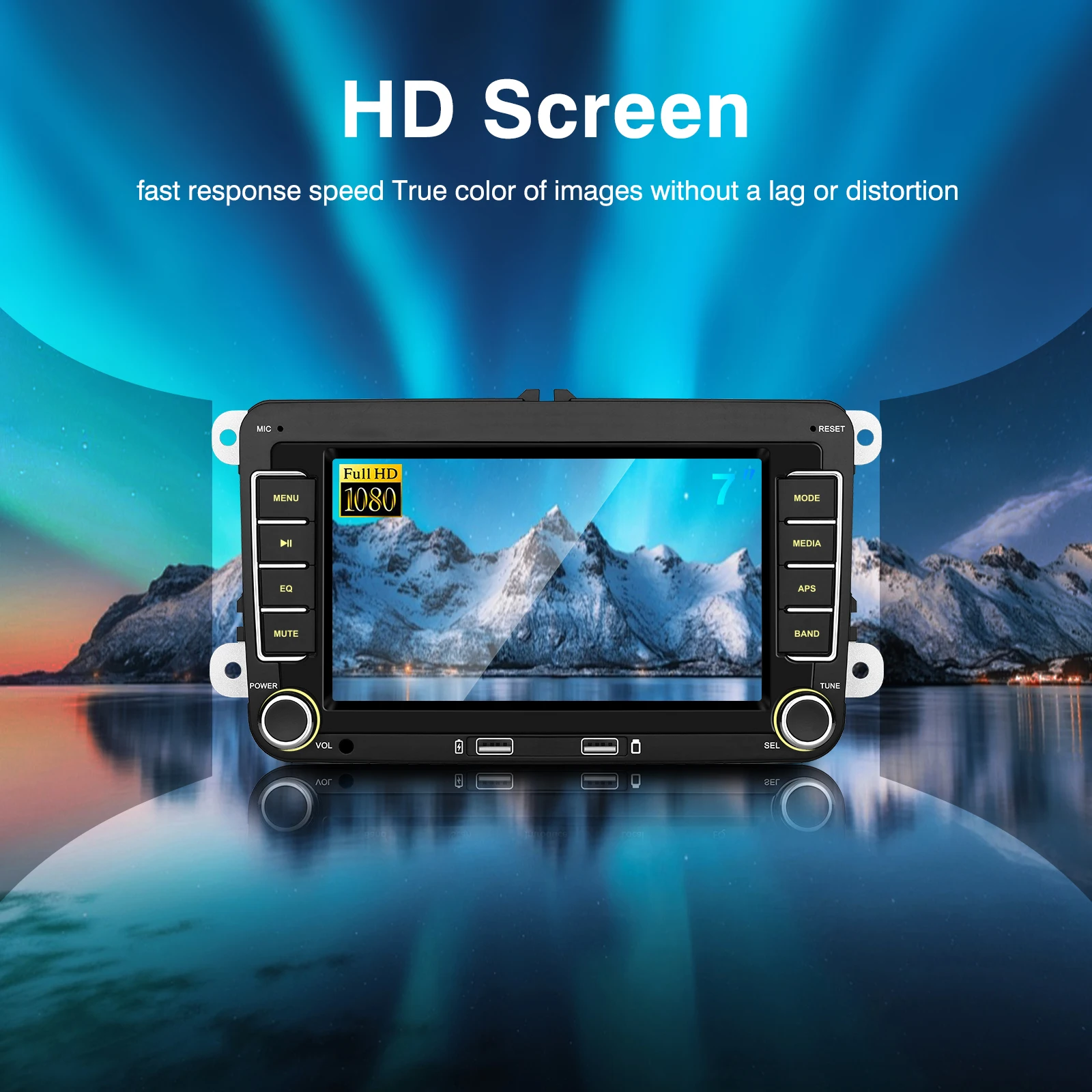

Ezonetronics VW 7inch Universal Car Stereo CarPlay Head Unit Bluetooth FM Radio GPS for VW Passat Golf MK5 MK6 Jetta T5 EOS POLO