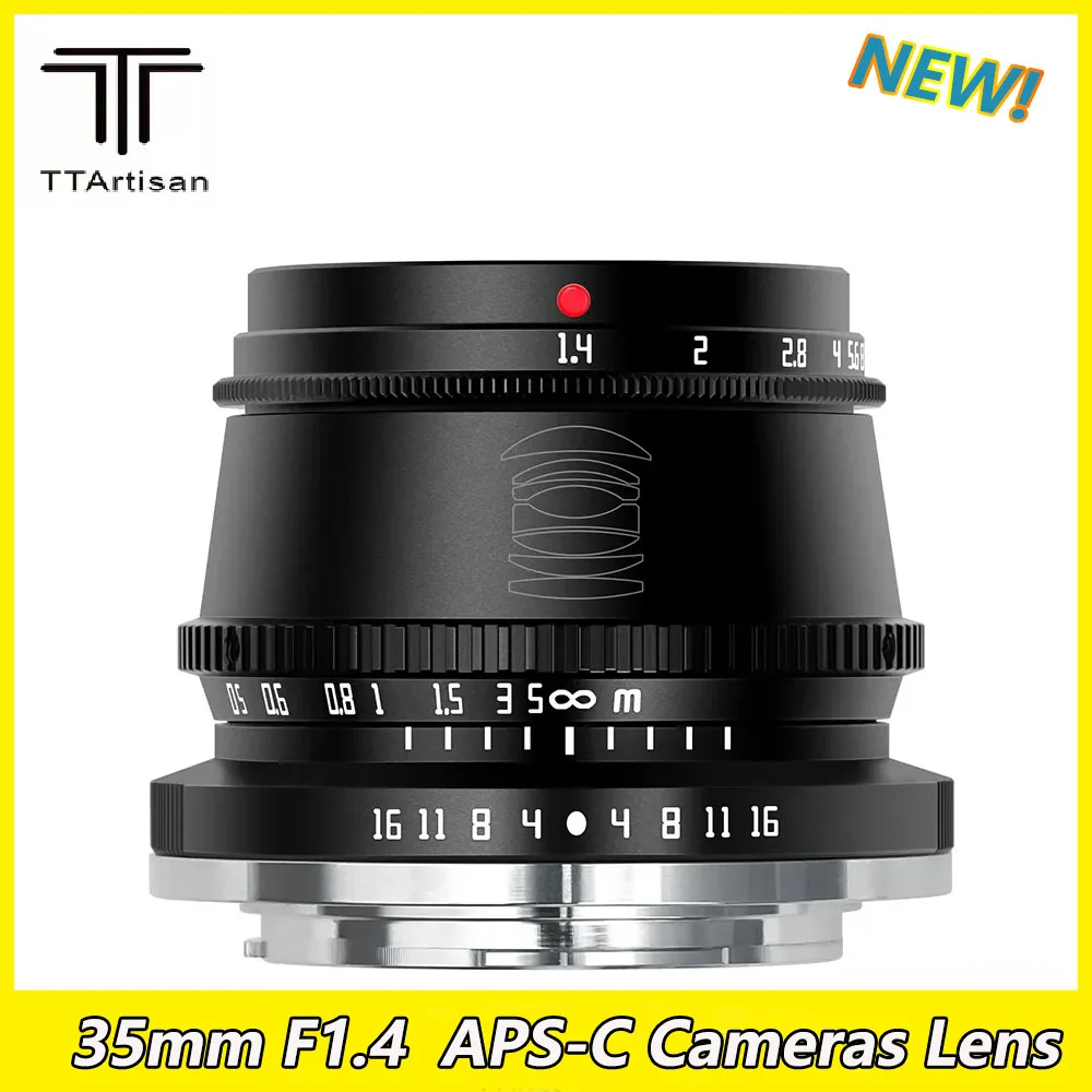 

TTArtisan 35mm F1.4 APS-C Manual Focus Cameras Lens for Sony E Fujifilm Fuji X Nikon Z M4/3 Leica L SIGMA Canon EF-M EOSM R RF